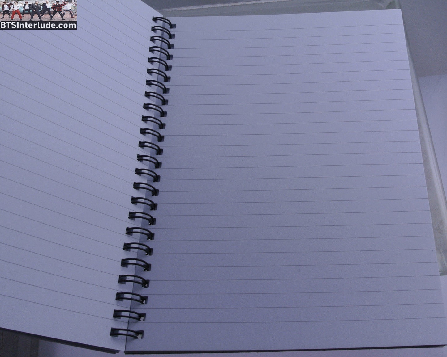 BTS NOTEBOOK V KIM TAEHYUNG 김태형 JOURNAL DRAWING NEW WINGS SOFA RECLINE 120 LINED PAGES TOTAL 2 SIDED POCKET INSIDE