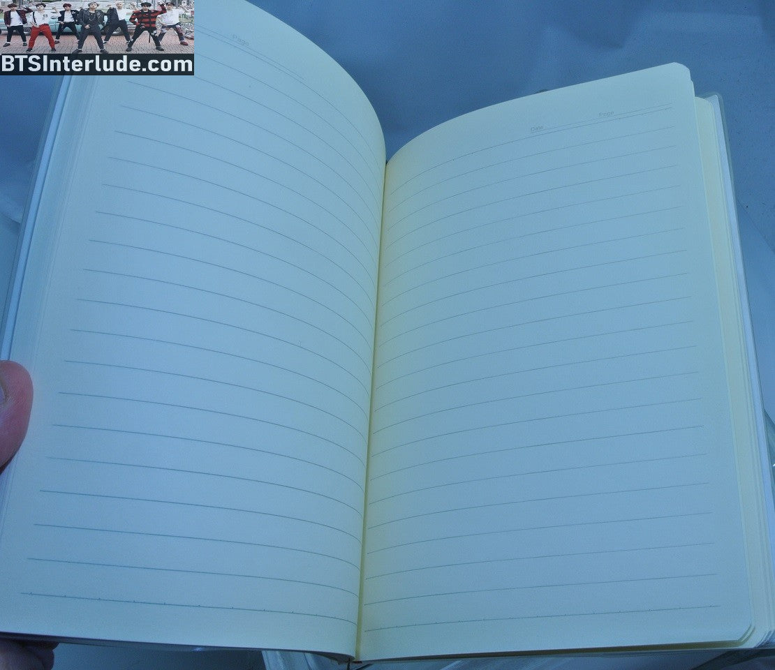 BTS NOTEBOOK PARK JIMIN JOURNAL ORANGE HAIR REMOVABLE COVER 128 LINED PAGES TOTAL NEW