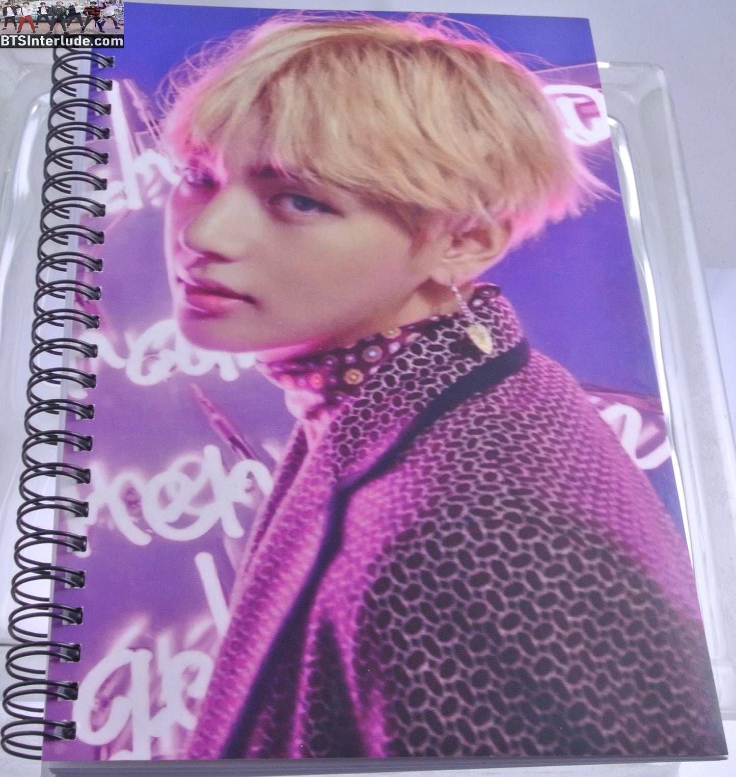 BTS NOTEBOOK V KIM TAEHYUNG 김태형 JOURNAL DRAWING NEW WINGS CLOSEUP 160 BLANK PAGES TOTAL