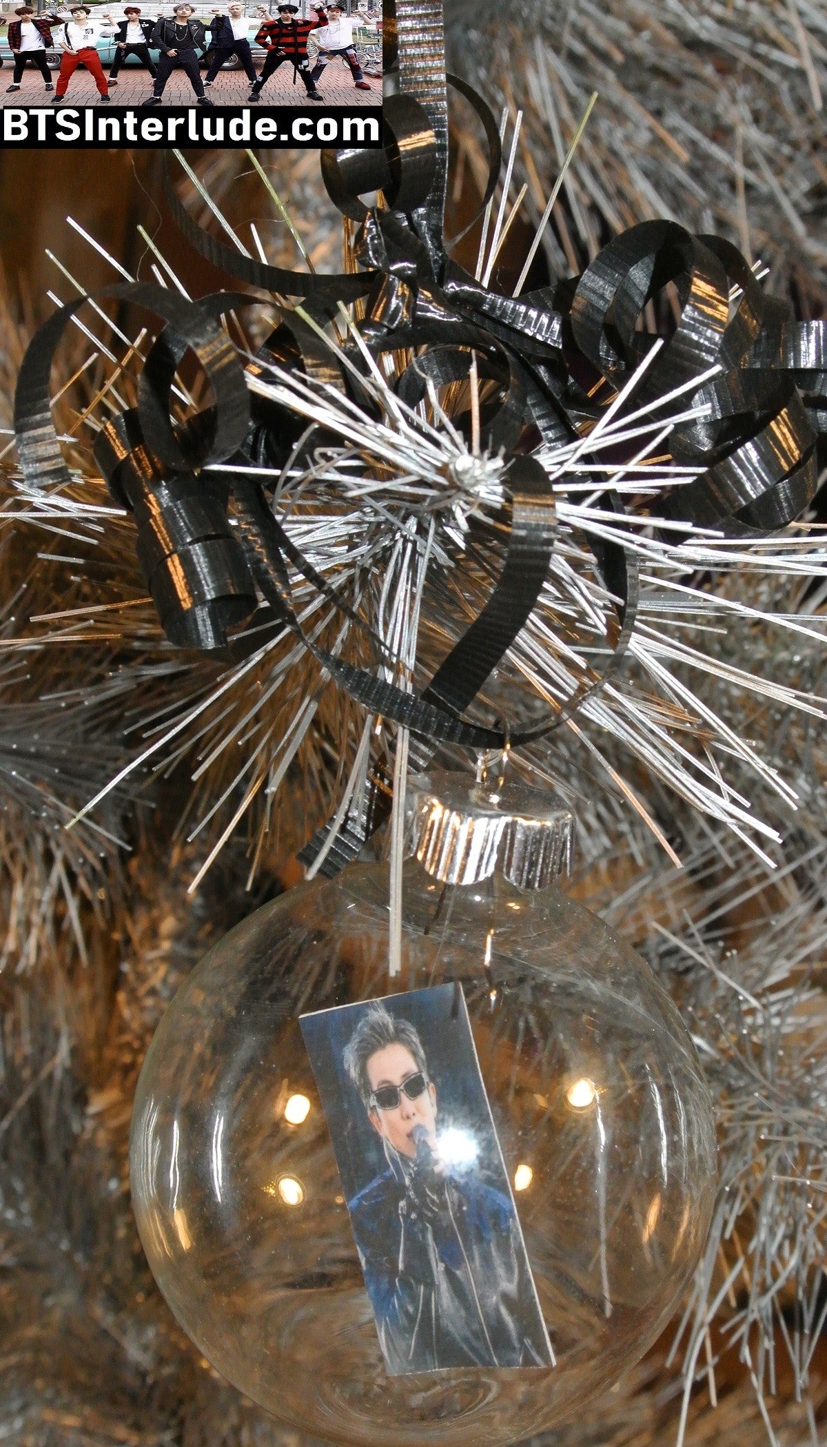 BTS CHRISTMAS ORNAMENT GLASS 2.5 INCH RM KIM NAMJOON 김남준 ARIRANG SUNGLASSES LIMITED EDITION