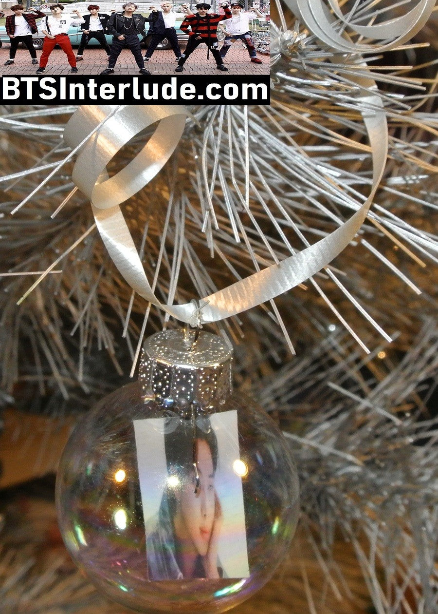 BTS CHRISTMAS ORNAMENT GLASS 1.75 INCH RM KIM NAMJOON 김남준 SEXY THOUGHTFUL LIMITED EDITION