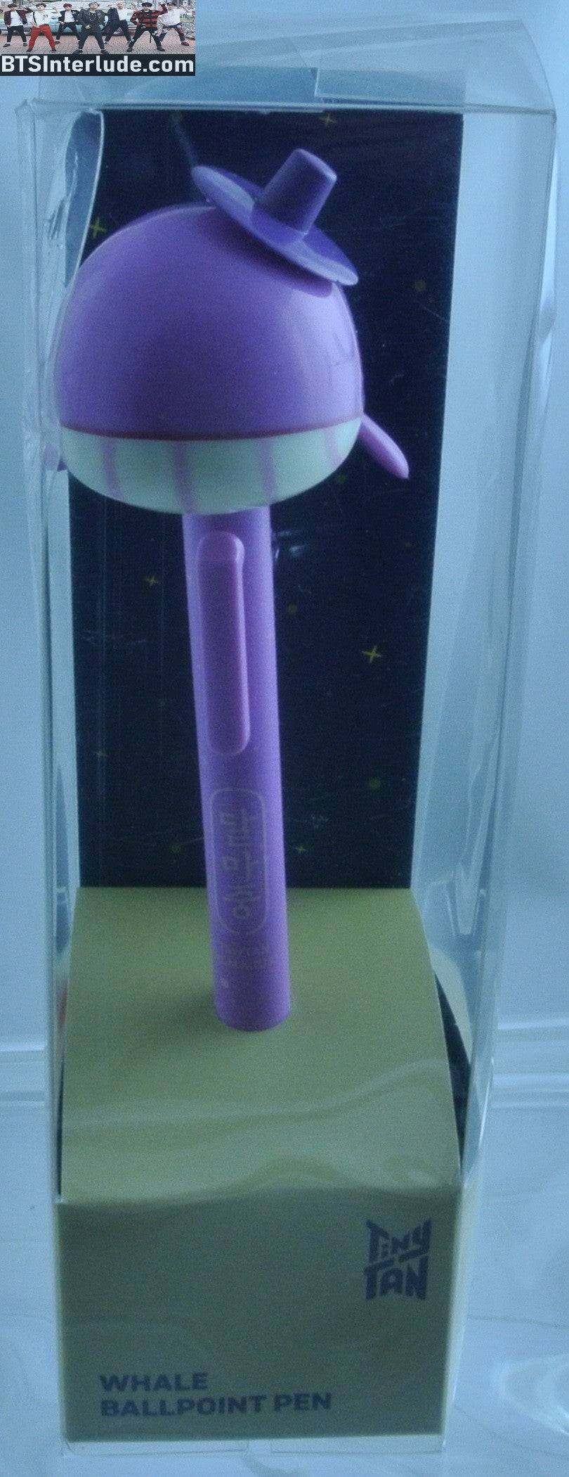 BTS PEN PURPLE WHALE TOP HAT PEN TINY TAN DALMAJUNG 2023 BOX SMUSHED JUNGKOOK V JIMIN RM J-HOPE SUGA JIN OFFICIAL MERCHANDISE