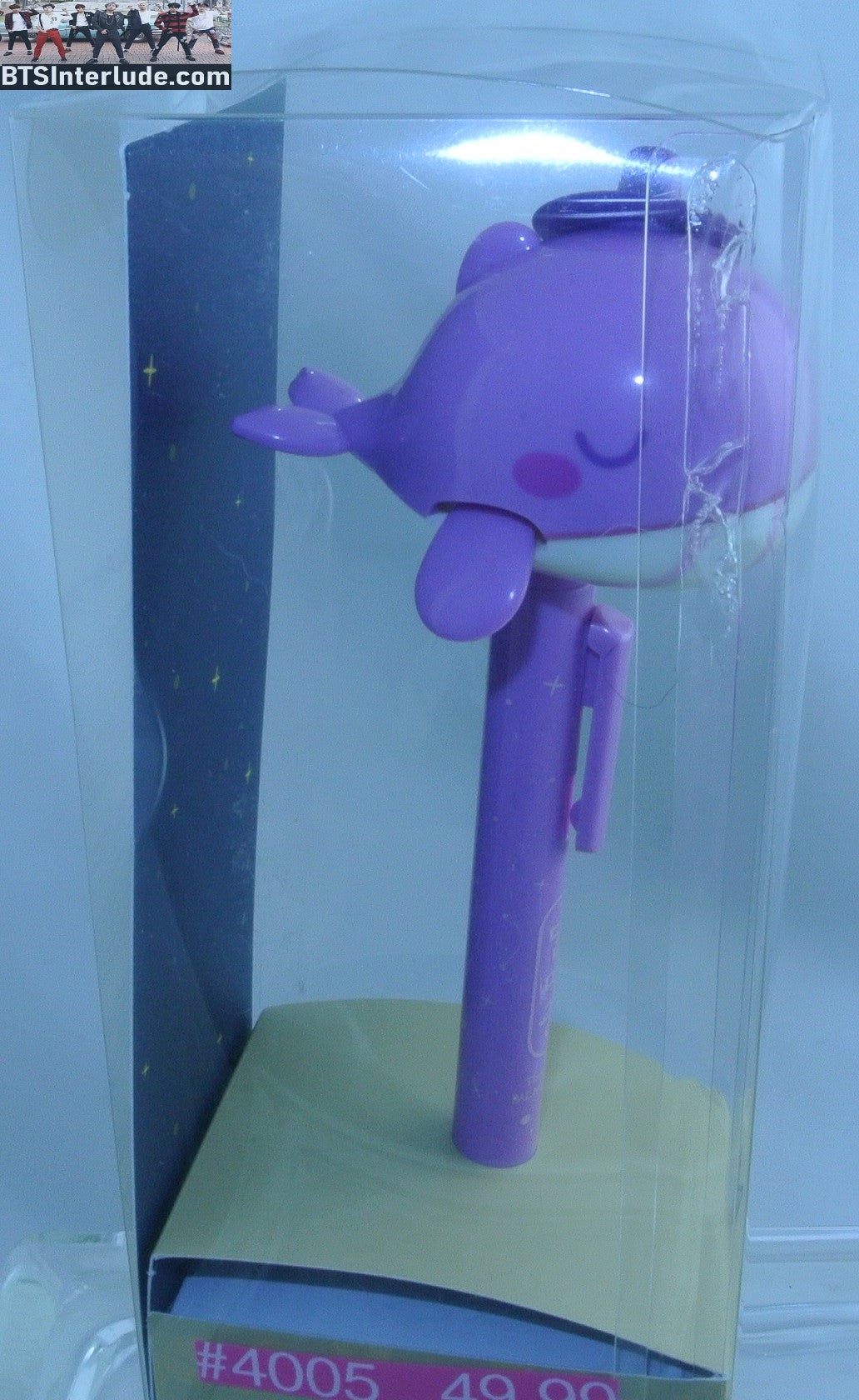 BTS PEN PURPLE WHALE TOP HAT PEN TINY TAN DALMAJUNG 2023 BOX SMUSHED JUNGKOOK V JIMIN RM J-HOPE SUGA JIN OFFICIAL MERCHANDISE