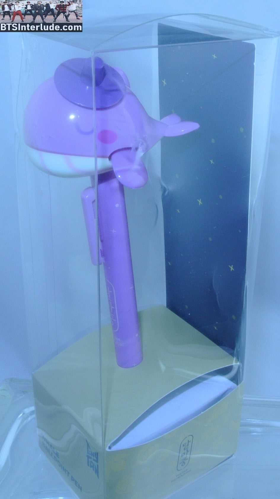 BTS PEN PURPLE WHALE TOP HAT PEN TINY TAN DALMAJUNG 2023 BOX SMUSHED JUNGKOOK V JIMIN RM J-HOPE SUGA JIN OFFICIAL MERCHANDISE