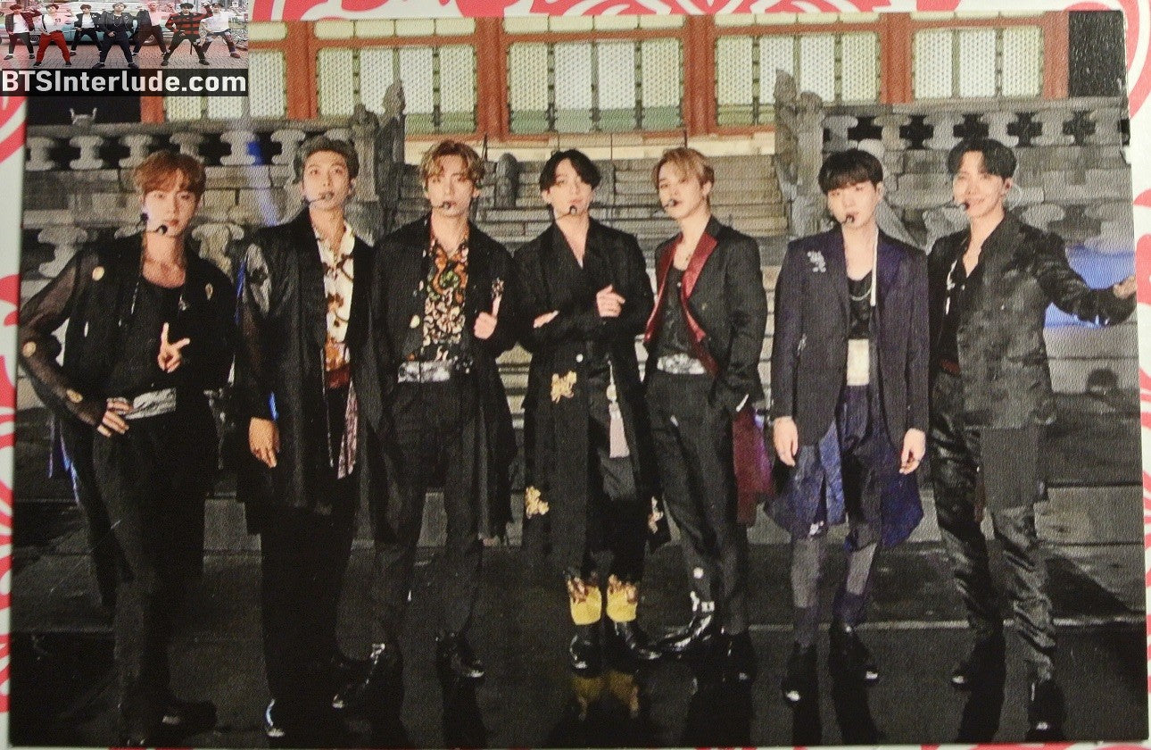 BTS PHOTOCARD FANSITE GROUP IDOL PERFORMANCE AT PALACE 2 SIDED JUNGKOOK V JIMIN RM J-HOPE SUGA JIN