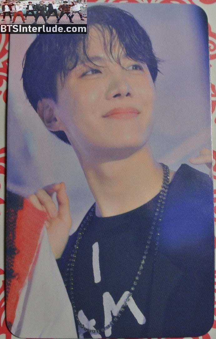 BTS PHOTOCARD FANSITE J-HOPE JUNG HOSEOK 정호석 HOBI BLACK I AM SHIRT PHOTO CARD