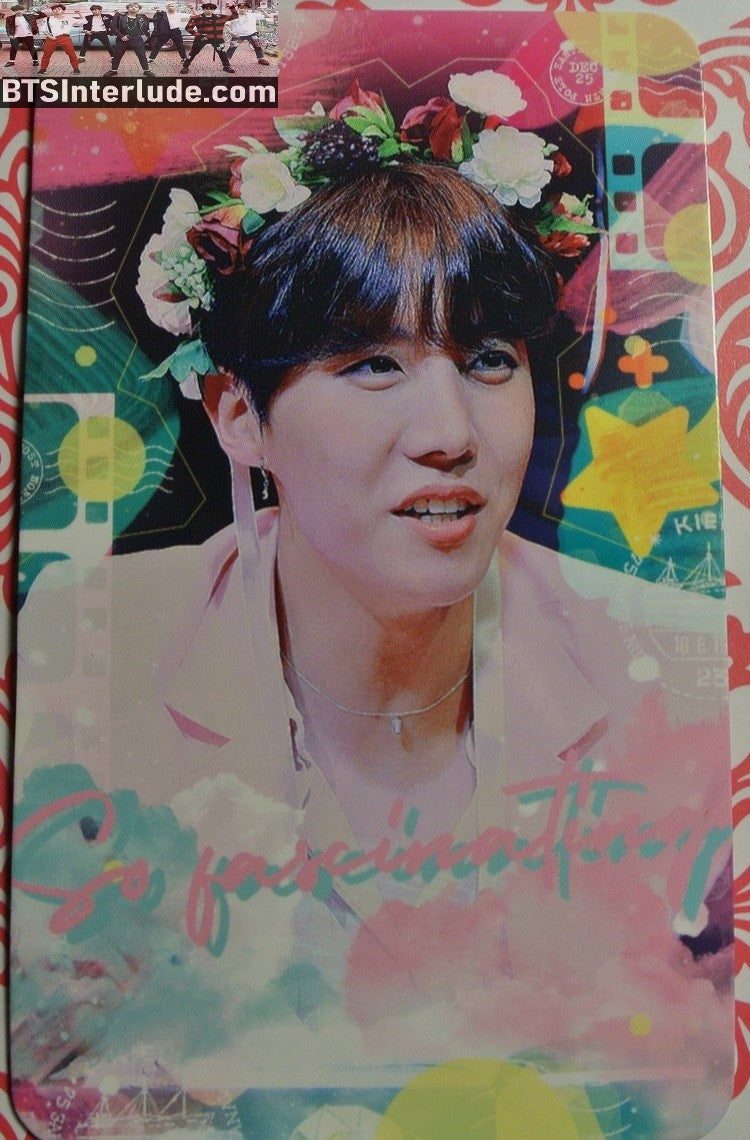 BTS PHOTOCARD FANSITE J-HOPE JUNG HOSEOK 정호석 HOBI KIEL1 FANSITE SO FASCINATING TIARA PHOTO CARD