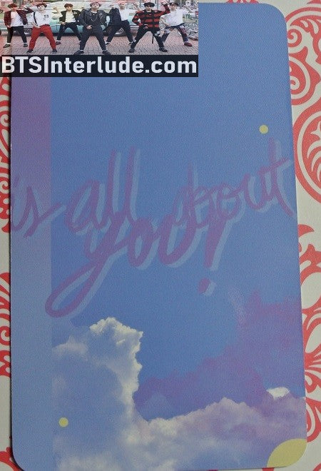 BTS PHOTOCARD FANSITE J-HOPE JUNG HOSEOK 정호석 HOBI STAR PARADE FANSITE ALL ABOUT YOU PHOTO CARD