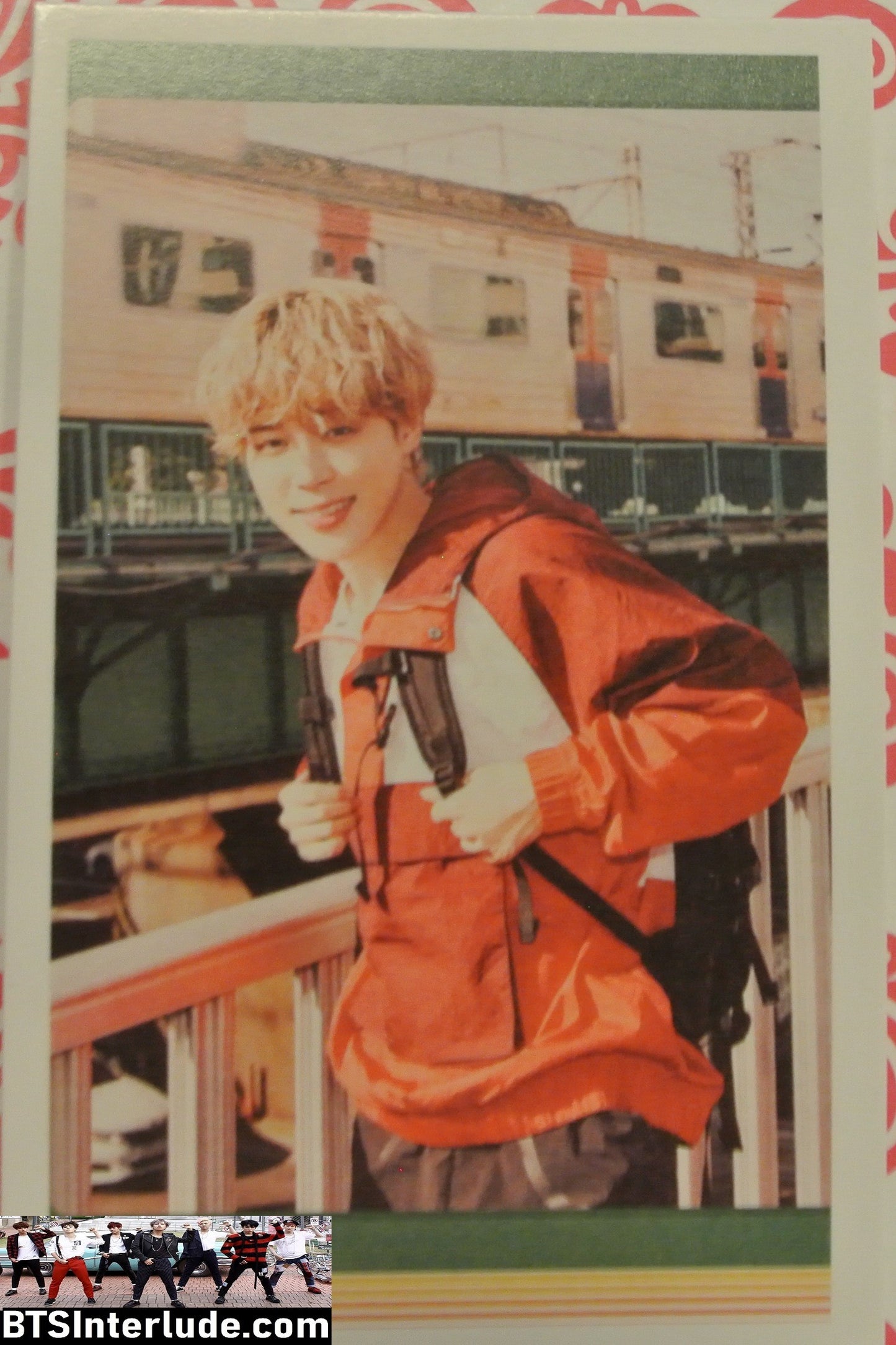 BTS PHOTOCARD FANSITE PARK JIMIN 박지민 RED JACKET 2021 SEASONS GREETINGS PHOTO CARD PC