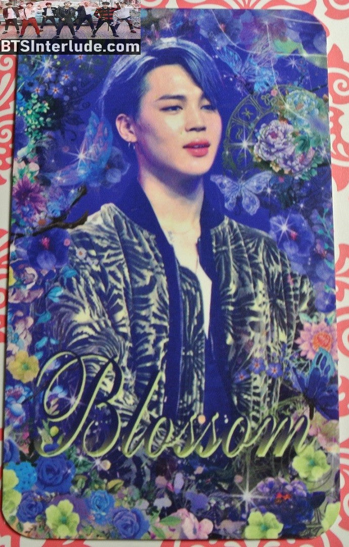 BTS PHOTOCARD FANSITE PARK JIMIN 박지민 BLOSSOM FANSITE DARK HAIR PHOTO CARD