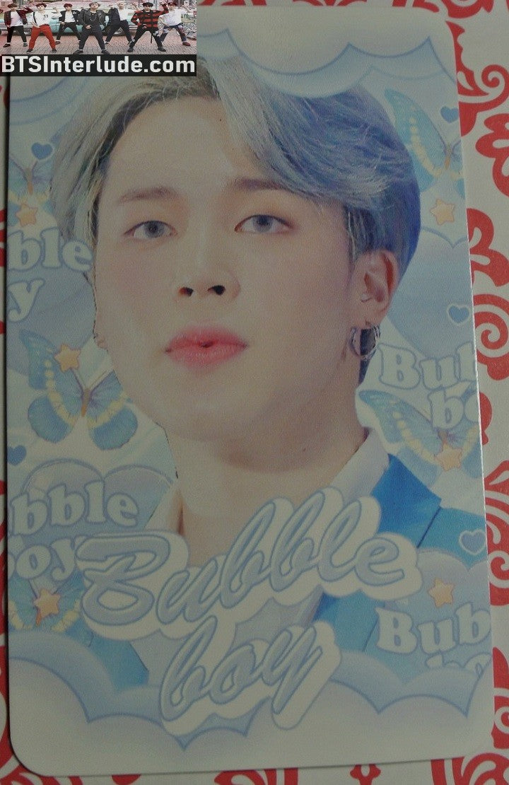 BTS PHOTOCARD FANSITE PARK JIMIN 박지민 BUBBLE BOY FANSITE SILVER HAIR CLOUDS PHOTO CARD