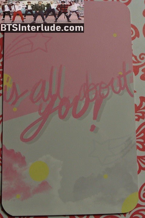 BTS PHOTOCARD FANSITE PARK JIMIN 박지민 KIEL1 FANSITE ALL ABOUT YOU PHOTO CARD