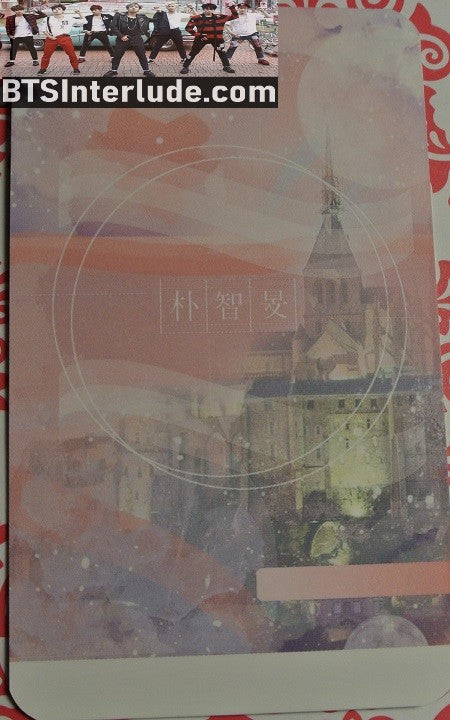 BTS PHOTOCARD FANSITE PARK JIMIN 박지민 PINK HAIR FANSIGN LAUGHING PHOTO CARD