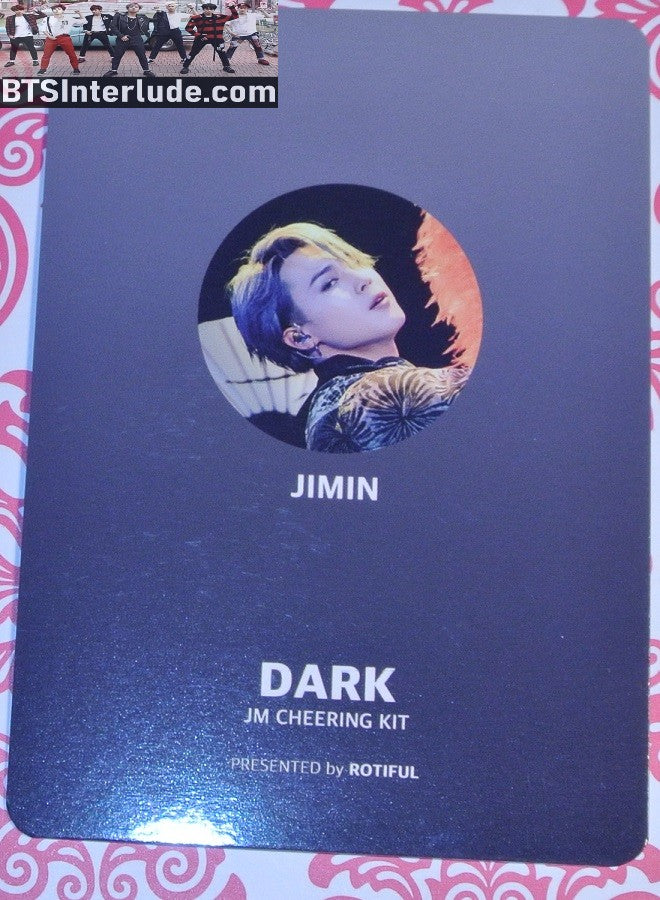 BTS PHOTOCARD FANSITE PARK JIMIN 박지민 2018 MMAS FAN DANCE ROTIFUL FANSITE PHOTO CARD