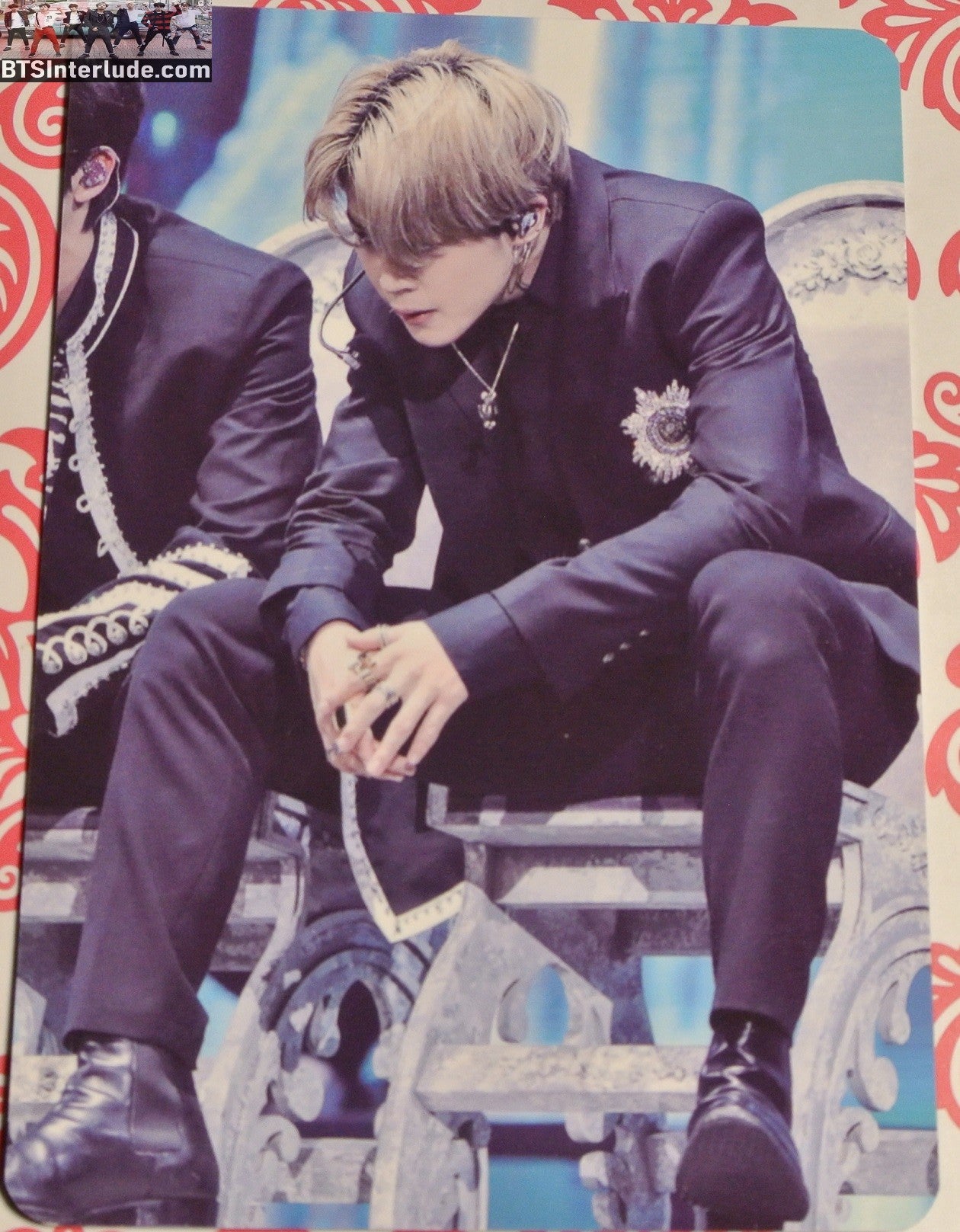 BTS PHOTOCARD FANSITE PARK JIMIN 박지민 2020 GOLDEN DISC AWARDS DIONYSUS PERFORMANCE ROTIFUL FANSITE PHOTO CARD