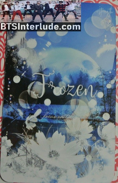 BTS PHOTOCARD FANSITE JIN KIM SEOKJIN 김석진 FROZEN FANSITE BABYS BREATH TIARA PHOTO CARD