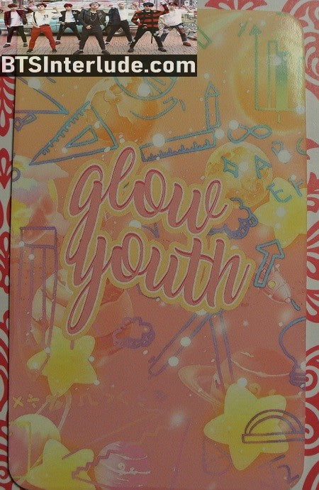 BTS PHOTOCARD FANSITE JIN KIM SEOKJIN 김석진 GLOW YOUTH FANSITE FLOWER TIARA PHOTO CARD