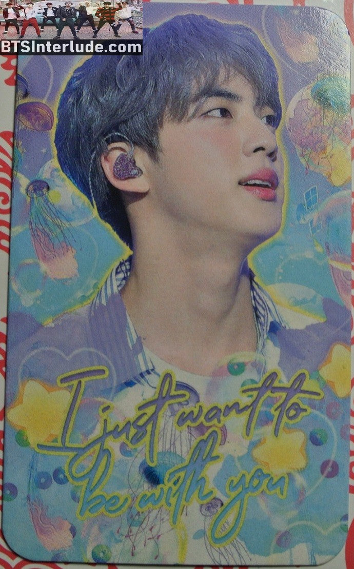 BTS PHOTOCARD FANSITE JIN KIM SEOKJIN 김석진 WANT TO BE WITH YOU PHOTO CARD