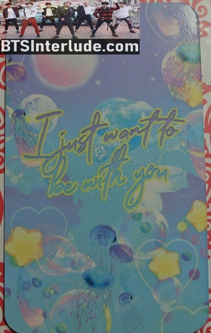 BTS PHOTOCARD FANSITE JIN KIM SEOKJIN 김석진 WANT TO BE WITH YOU PHOTO CARD