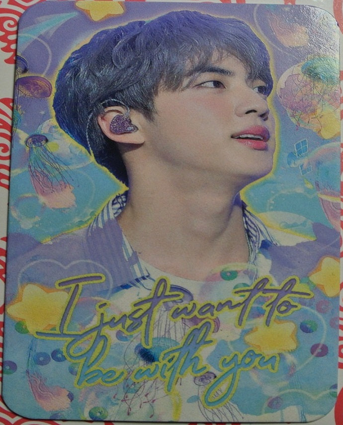 BTS PHOTOCARD FANSITE JIN KIM SEOKJIN 김석진 WANT TO BE WITH YOU PHOTO CARD