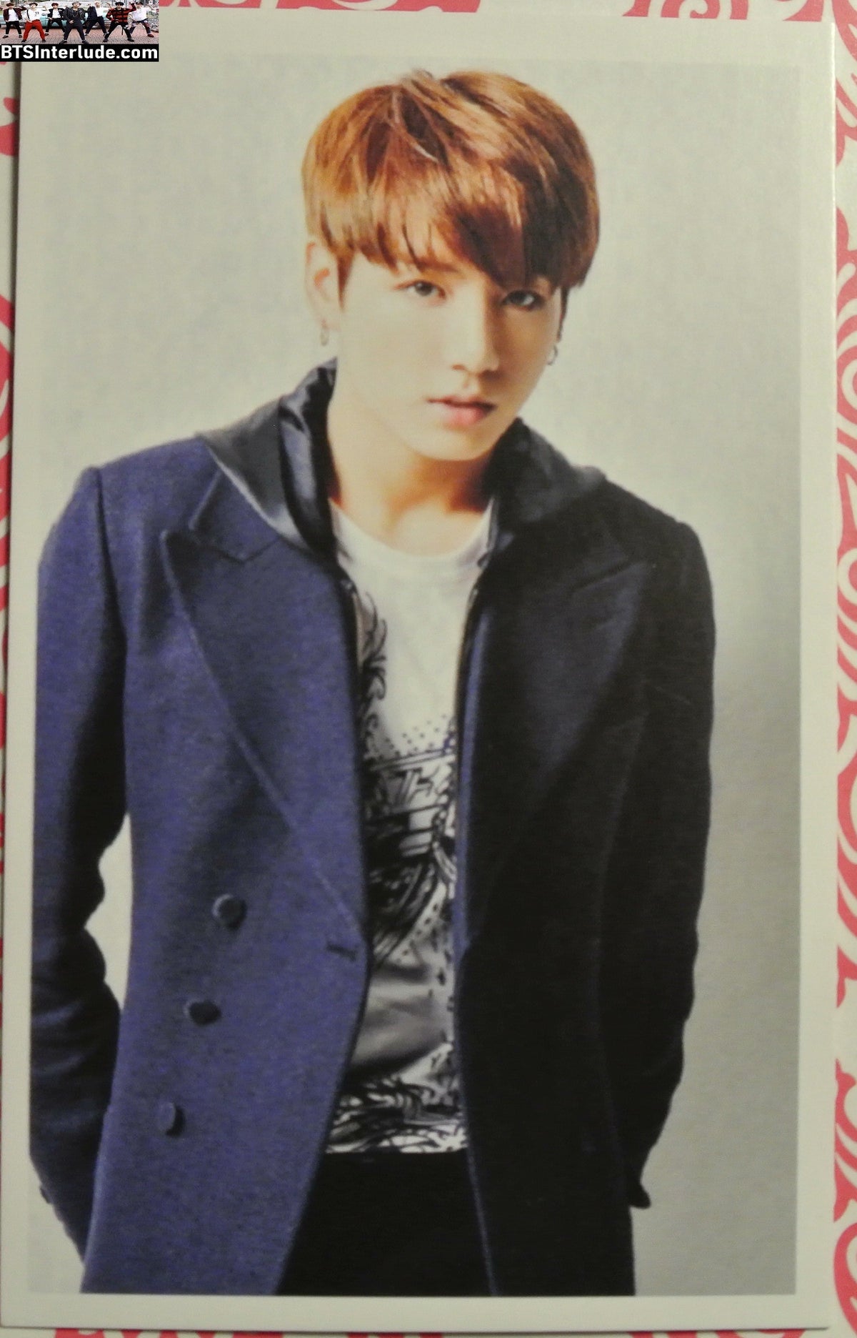 BTS PHOTOCARD FANSITE JEON JUNGKOOK 전정국 BLACK DRESS JACKET PC PHOTO CARD