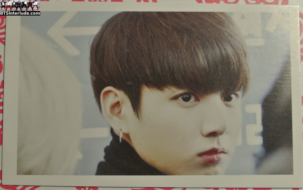 BTS PHOTOCARD FANSITE JEON JUNGKOOK 전정국 BLACK TURTLENECK EVENT CLOSEUP PC PHOTO CARD