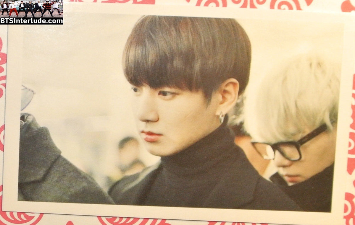 BTS PHOTOCARD FANSITE JEON JUNGKOOK 전정국 BLACK TURTLENECK EVENT PC PHOTO CARD