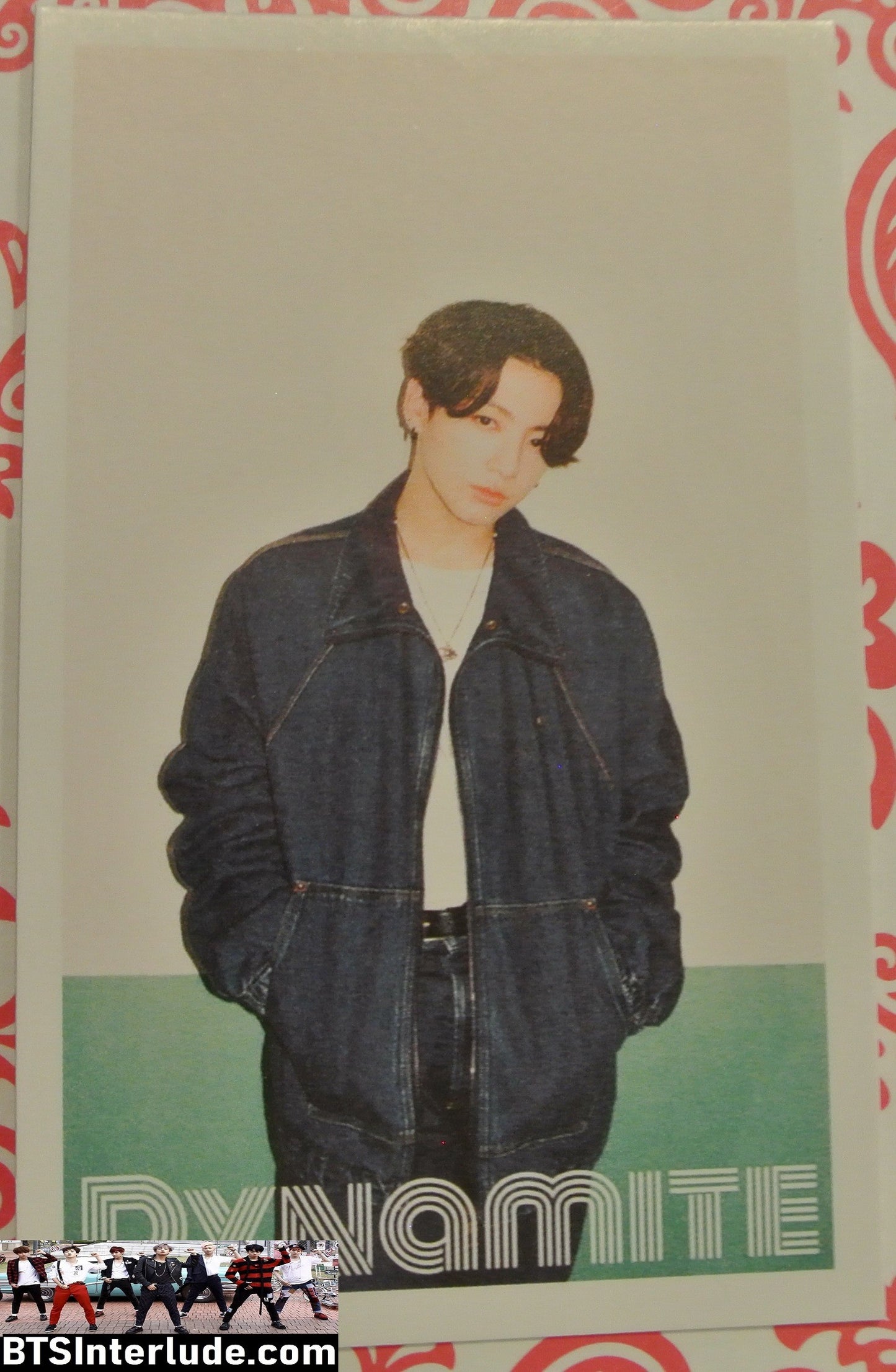 BTS PHOTOCARD FANSITE JEON JUNGKOOK 전정국 DYNAMITE WALL PHOTO CARD PC