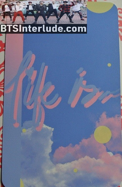BTS PHOTOCARD FANSITE JEON JUNGKOOK 전정국 KIEL1 FANSITE LIFE IS RED JACKET PHOTO CARD