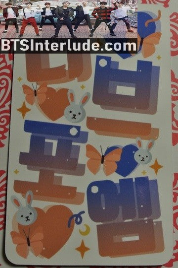 BTS PHOTOCARD FANSITE JEON JUNGKOOK 전정국 LOVE POEM FANSITE FINGER HEART PHOTO CARD