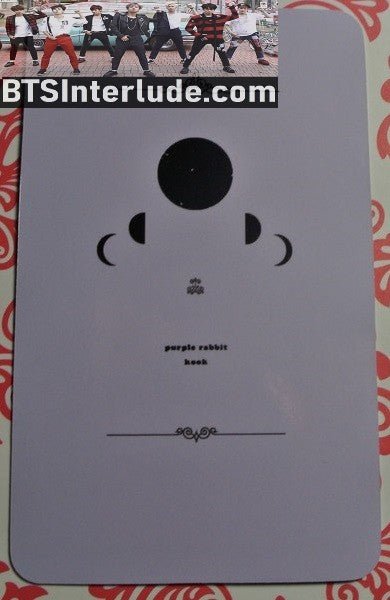 BTS PHOTOCARD FANSITE JEON JUNGKOOK 전정국 PURPLE RABBIT KOOK FANSITE WHITE SHIRT FANSIGN PHOTO CARD