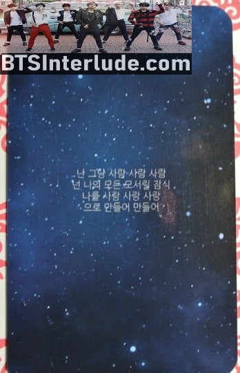 BTS PHOTOCARD FANSITE RM KIM NAMJOON 김남준 BLACK JACKET PHOTO CARD