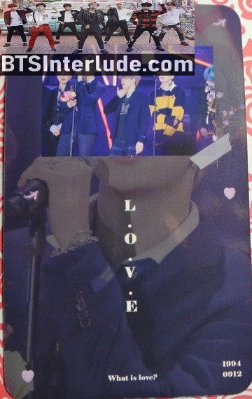 BTS PHOTOCARD FANSITE RM KIM NAMJOON 김남준 WHAT IS LOVE FANSITE SILVER HAIR PHOTO CARD