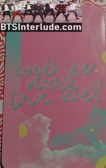 BTS PHOTOCARD FANSITE SUGA MIN YOONGI 민윤기 KIEL1 FANSITE SILVER HAIR LOVE ME PHOTO CARD
