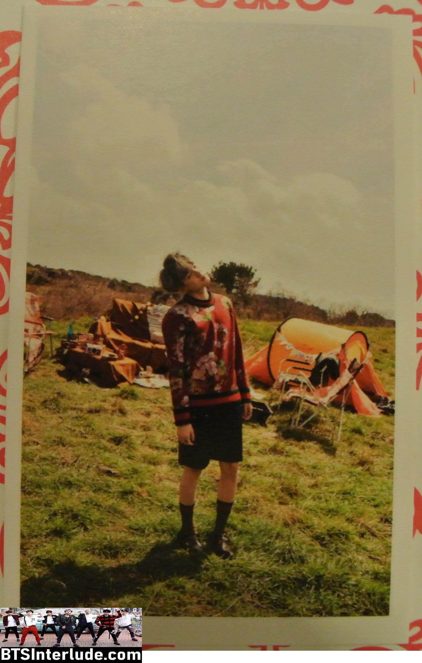 BTS PHOTOCARD FANSITE SUGA MIN YOONGI 민윤기 YOUNG FOREVER RED SWEATER PHOTO CARD PC