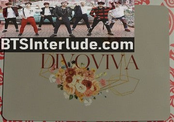 BTS PHOTOCARD FANSITE V KIM TAEHYUNG 김태형 DIVOVIVA FANSITE CHECKED JACKET PHOTO CARD