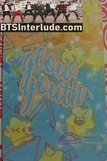 BTS PHOTOCARD FANSITE V KIM TAEHYUNG 김태형 GLOW YOUTH FANSITE BLOND HAIR PHOTO CARD