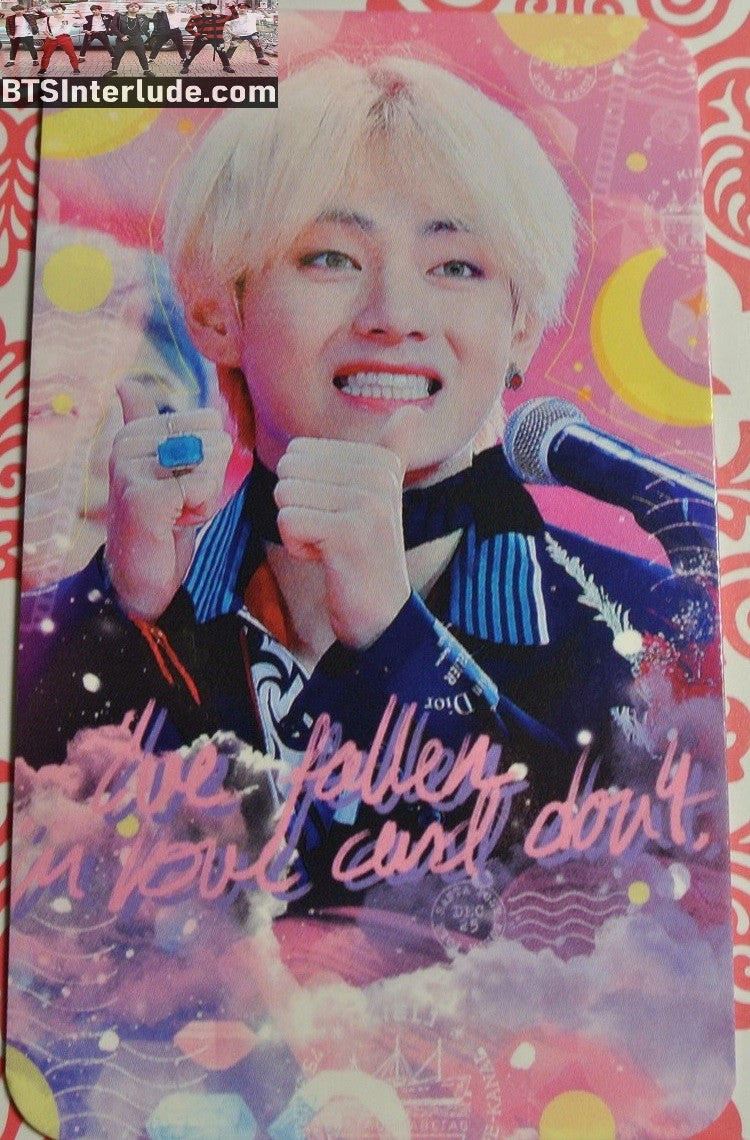 BTS PHOTOCARD FANSITE V KIM TAEHYUNG 김태형 KIEL 1 FANSITE FALLEN IN LOVE PHOTO CARD