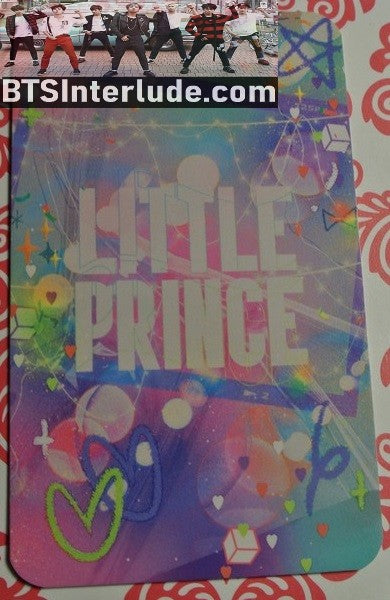 BTS PHOTOCARD FANSITE V KIM TAEHYUNG 김태형 LITTLE PRINCE FANSITE PHOTO CARD