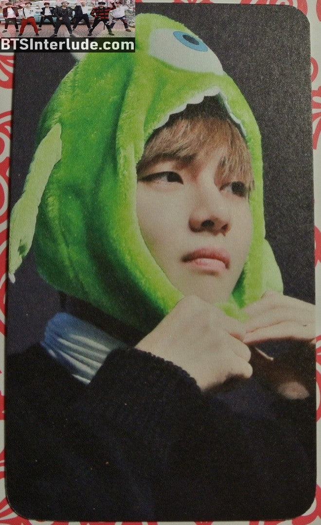 BTS PHOTOCARD FANSITE V KIM TAEHYUNG 김태형 TAE TAE LAND FANSITE MIKE HAT FANSIGN PHOTO CARD