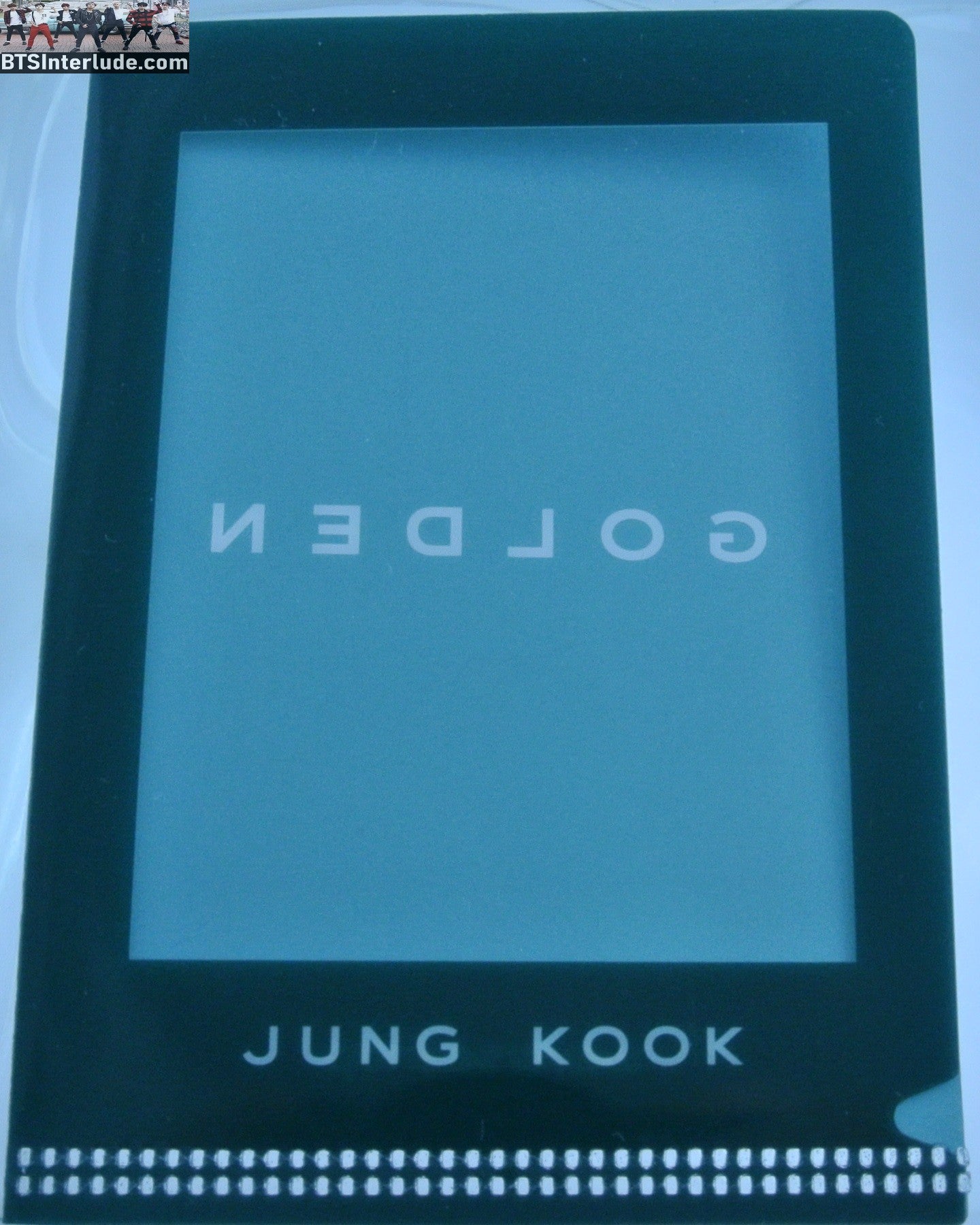BTS PRE-ORDER BENEFIT POB JEON JUNGKOOK 전정국 GOLDEN L PHOTOCARD HOLDER GREEN OFFICIAL MERCHANDISE