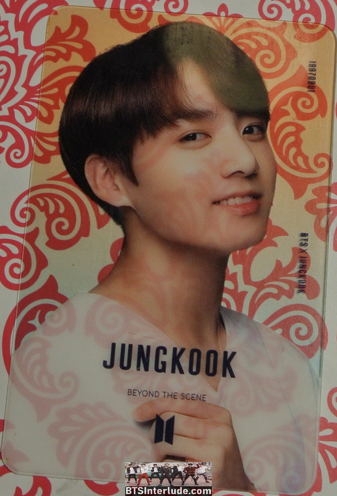 BTS PHOTOCARD JEON JUNGKOOK CLEAR BEYOND THE SCENE FANSITE PC PHOTO CARD