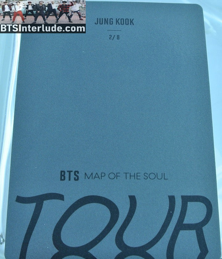 BTS PHOTOCARD OFFICIAL JEON JUNGKOOK 전정국 MAP OF THE SOUL WORLD TOUR MOTS #2 OFFICIAL MERCHANDISE PHOTO CARD PC