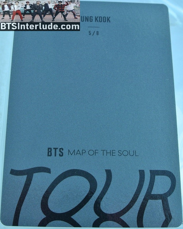 BTS PHOTOCARD OFFICIAL JEON JUNGKOOK 전정국 MAP OF THE SOUL WORLD TOUR MOTS #5 OFFICIAL MERCHANDISE PHOTO CARD PC