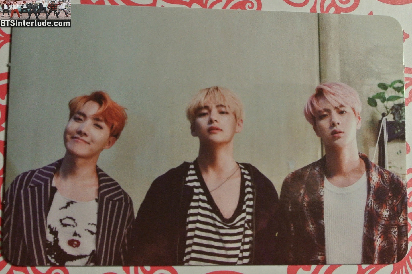 BTS PHOTOCARD OFFICIAL SUB-UNIT JIN KIM SEOKJIN V KIM TAEHYUNG J-HOPE JUNG HOSEOK WINGS 2016 MEMORIES OFFICIAL MERCHANDISE LIMITED EDITION