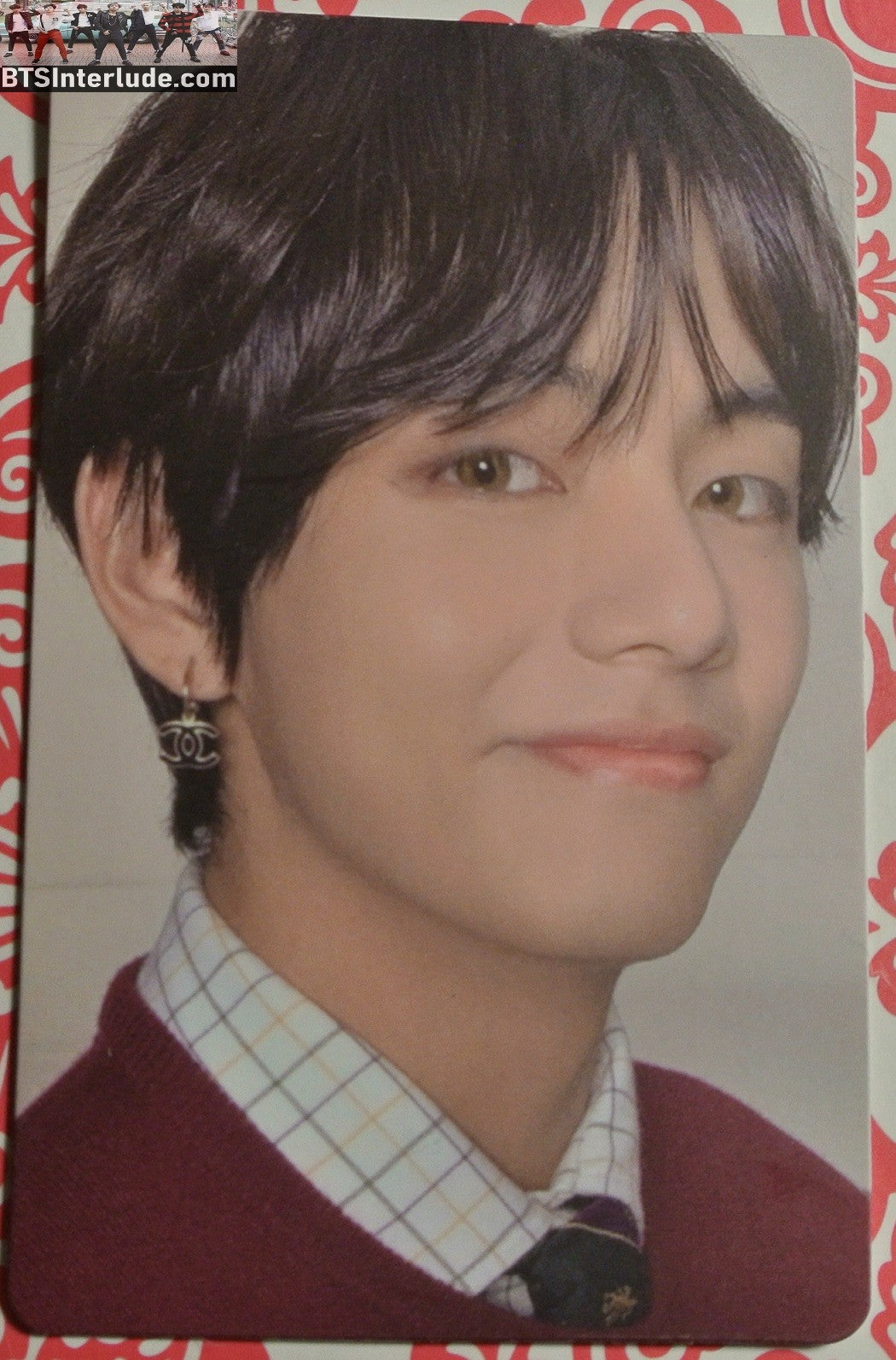 BTS PHOTOCARD OFFICIAL V KIM TAEHYUNG 김태형 MOTS MAP OF THE SOUL 7 VERSION 4 OFFICIAL MERCHANDISE