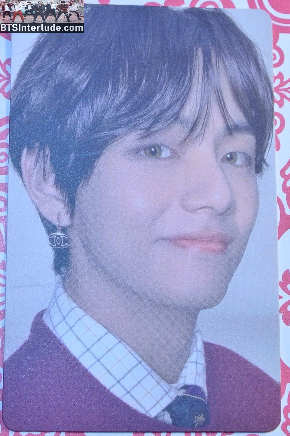 BTS PHOTOCARD OFFICIAL V KIM TAEHYUNG 김태형 MOTS MAP OF THE SOUL 7 VERSION 4 OFFICIAL MERCHANDISE