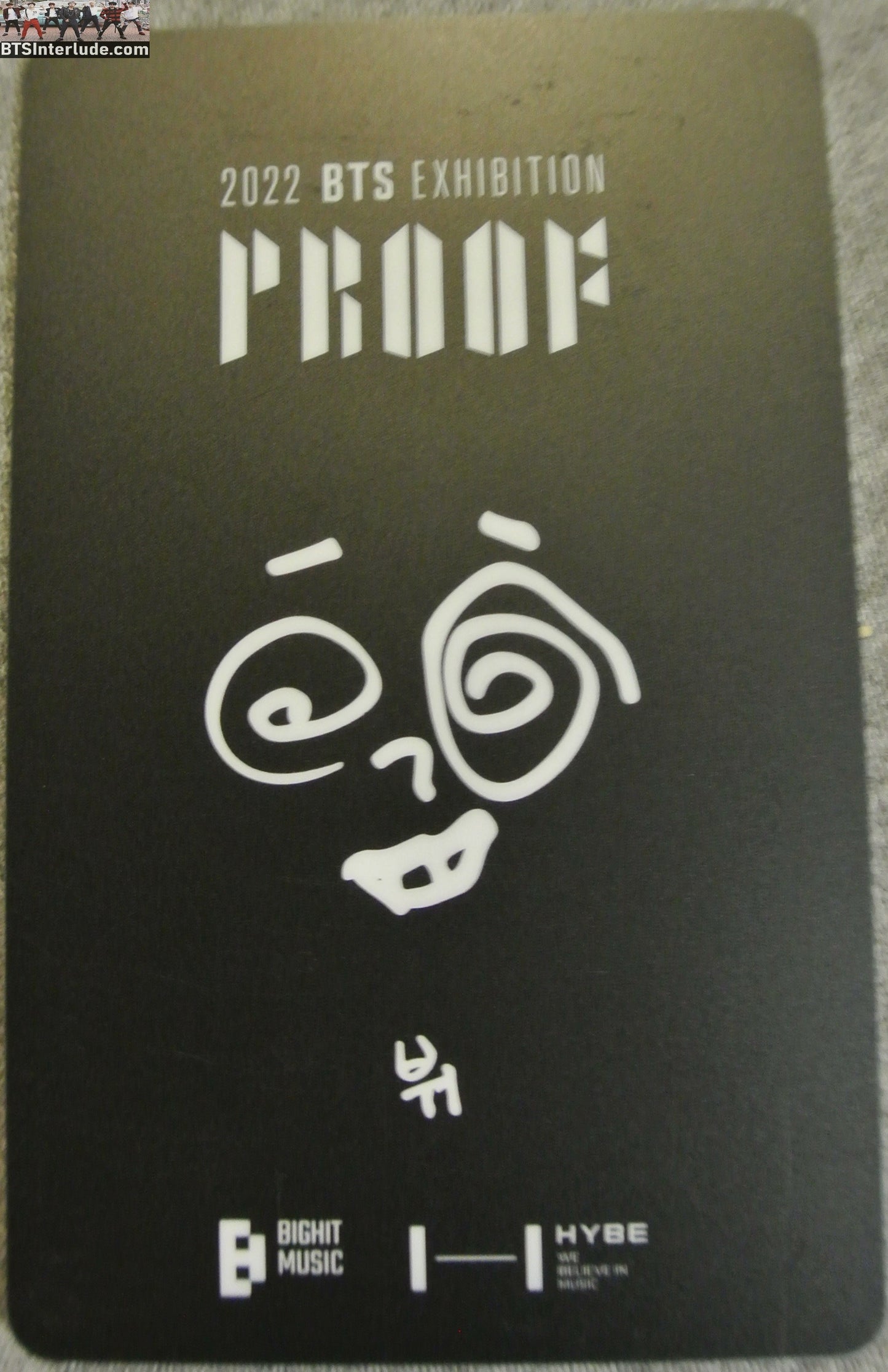 BTS PHOTOCARD OFFICIAL V KIM TAEHYUNG 김태형 PROOF EXHIBITION LUCKY DRAW PC PHOTO CARD 2022 BUSAN YET TO COME NEW OFFICIAL MERCHANDISE
