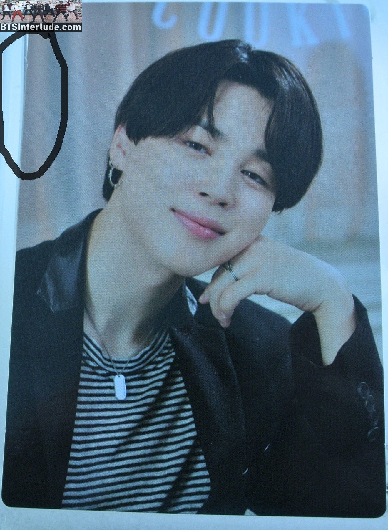 BTS PHOTOCARD OFFICIAL PARK JIMIN 박지민 PTD PERMISSION TO DANCE ON STAGE SEOUL #1 OF 4 PHOTO CARD PC OFFICIAL MERCHANDISE