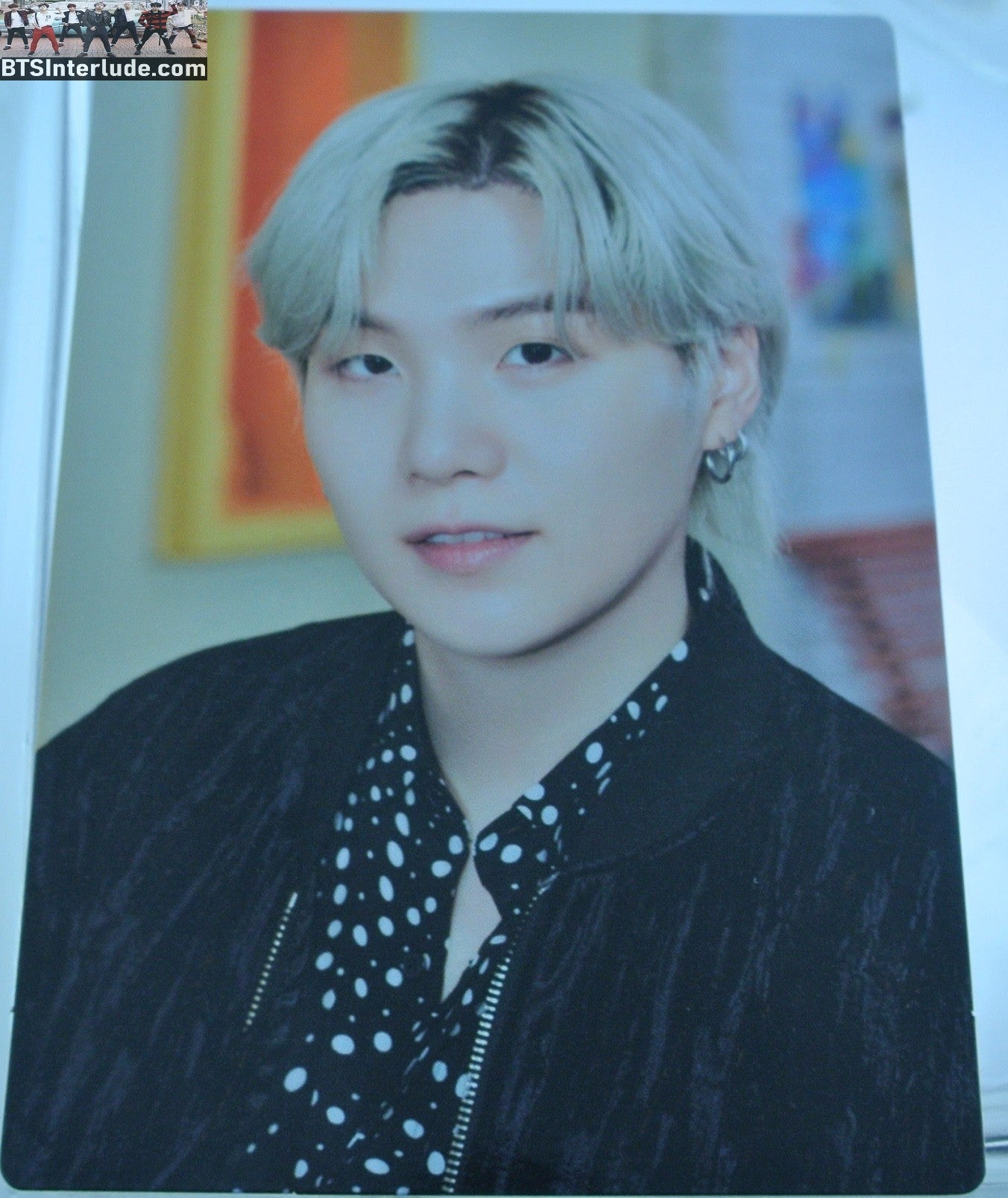 BTS PHOTOCARD OFFICIAL SUGA MIN YOONGI 민윤기 PTD PERMISSION TO DANCE ON STAGE SEOUL #1 OF 4 PHOTO CARD PC OFFICIAL MERCHANDISE